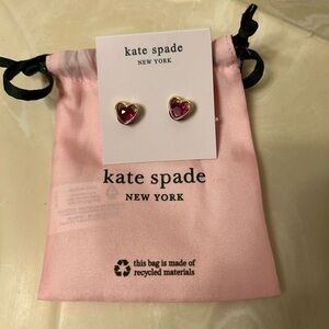 Kate Spade Red Heart Earrings